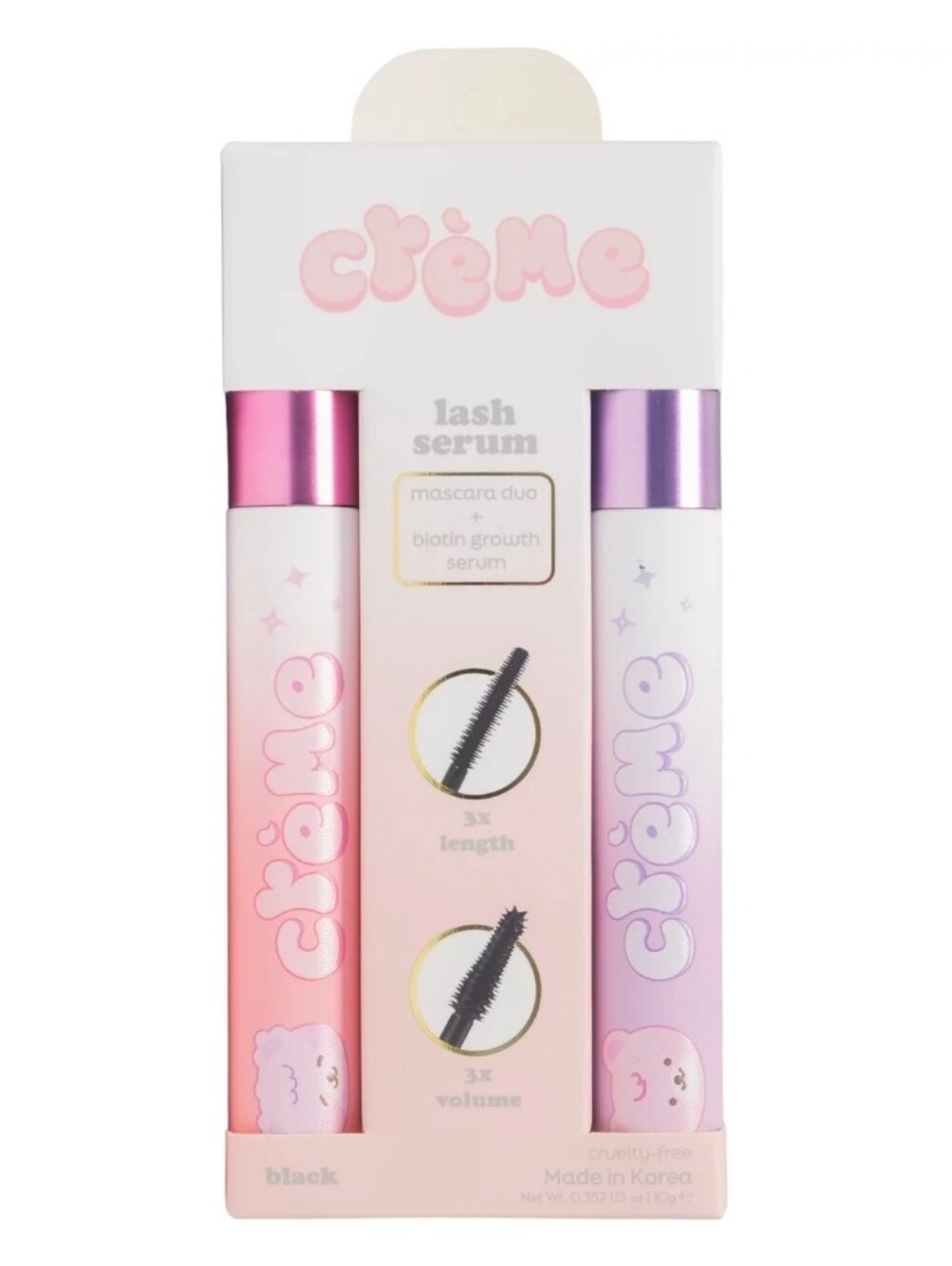 NWT The Creme Shop Lash Serum Mascara Duo